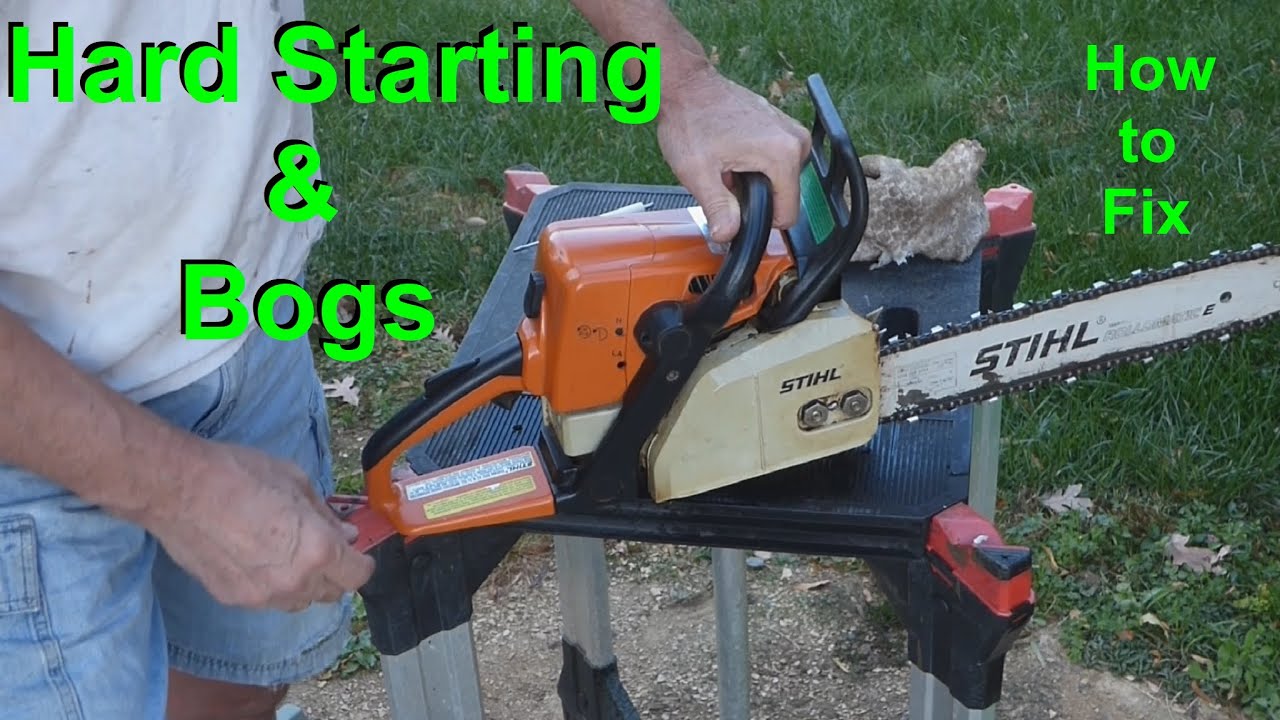 Chainsaw Hard to Start & Bogs | Runs Poorly - What To Look For & How to Fix - (Stihl Carburetor)