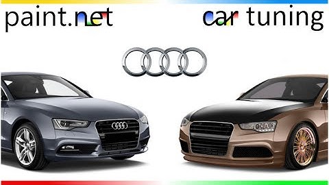 Audi A5 virtual car tuning with Paint.NET (slideshow)