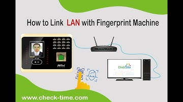 how to LAN setup time attandance machine - ZKTeco lan mode connection