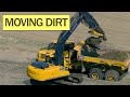 Moving Dirt in 4k: Excavator to Dump Truck to Massive Pile! | Diggers on Duty