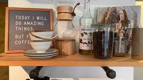 How to Style a Home Coffee Bar (Floating Shelf Guide)