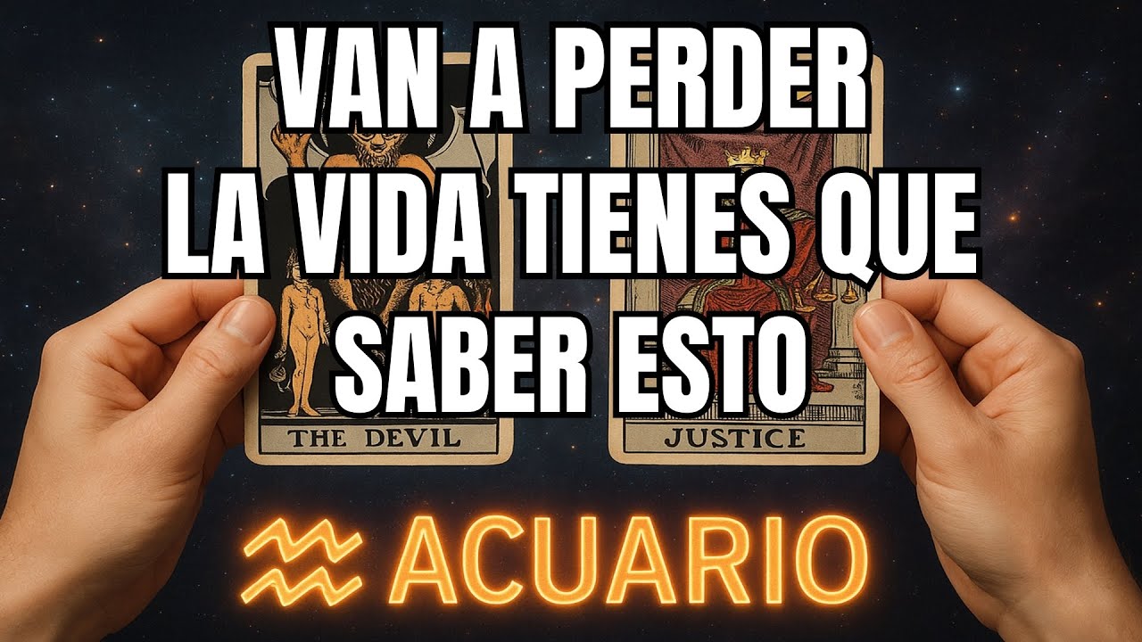 ACUARIO♒‼️TU NOMBRE FUE ESCRITO EN EL CEMENTERIO 💀 ALGUIEN LE PAGÓ A UN BRUJO 😱 POR UN RITUAL NEGRO