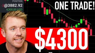 Day Trading 1 Trade $4300 Profit! S&P500