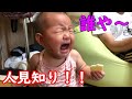【大号泣】人見知りのピーク!?男女双子赤ちゃん生後8ヵ月Mix twins weep bitterly by shyness very much