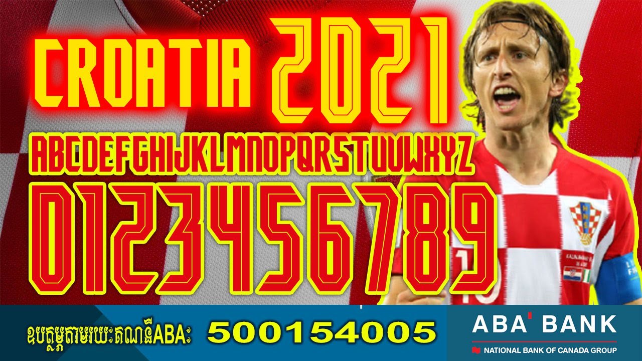 Croatia Nike Euro 2021 Football Font By Black Font Free Dowload All for Designer ket 2022