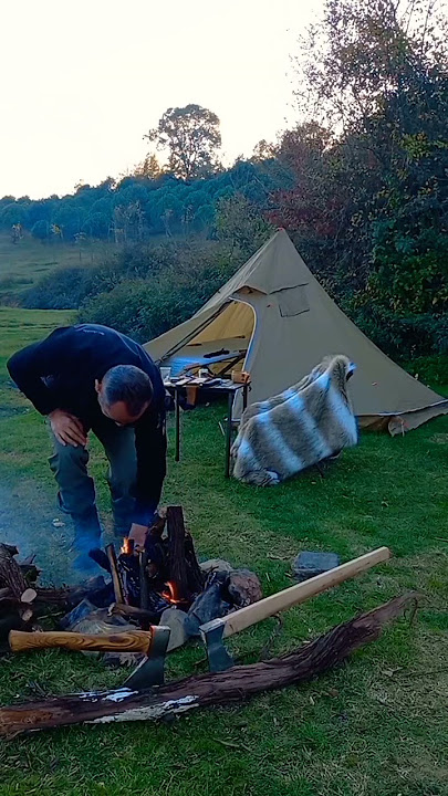 alone in nature   #shorts  #camping  #forest