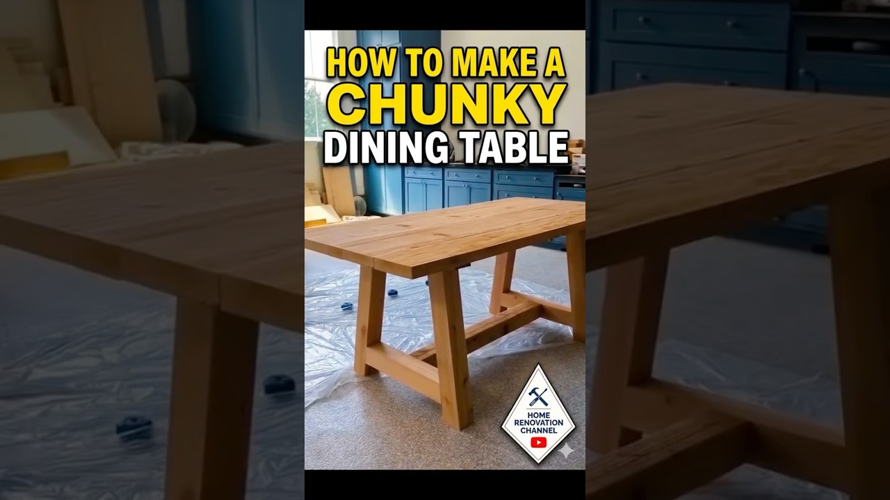 How to build a Chunky Dining Table #woodworking #diningtable #furnituremaking #woodproject