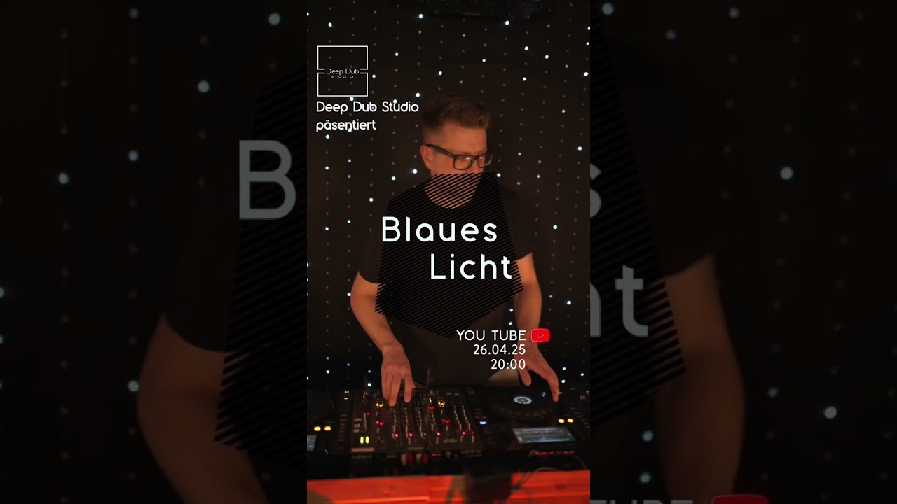 DJ Blaues Licht, Techno - DJ Set & Exklusiv Interview am 26.04.25 um 