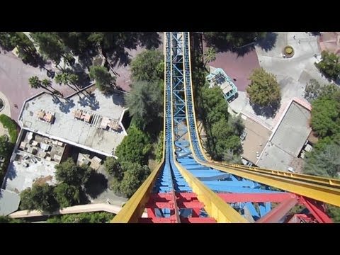 superman:-escape-from-krypton-front-seat-on-ride-hd-pov-six-flags-magic-mountain