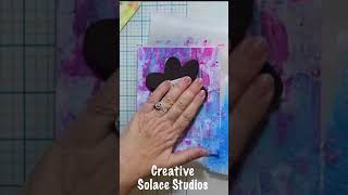 ⭐️Non Dominant Hand Mixed Media Art Journal Page Idea⭐️easy mixed media shorts