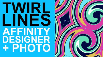 How To Twirl Lines Effect in Affinity Photo /  Designer Tutorial  | Graphicxtras