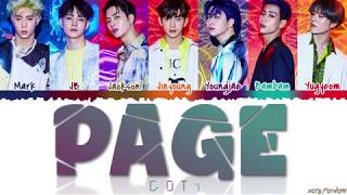 GOT7 (갓세븐) - 'PAGE' Lyrics [Color Coded_Han_Rom_Eng]