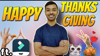 Filmora thanksgiving tutorial | thanks giving 2021 filmora X free resource pack template ft.TGI