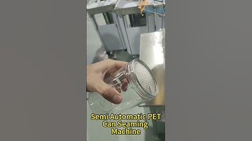 Semi-Automatic PET Can Sealing Machine, Top Can Seamer Machine Manufacturer #Shorts #Cansealer