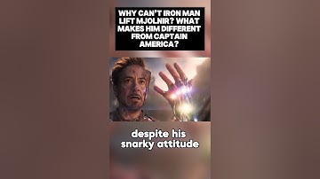Why Can’t Iron Man Lift Mjolnir? What Makes Him Different From Captain America?