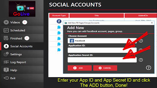 GoLive App Setup screenshot 2