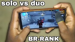 solo vs duo br-rank || 2finger best handcam gameplay😱🔥🔥