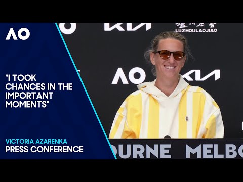 Victoria azarenka press conference | australian open 2024 first round