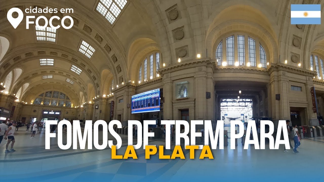 VIAJAMOS DE TREM PARA LA PLATA