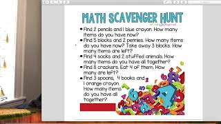 math scavenger hunt