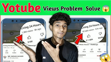 Youtube views count Lakh/crore problem / Youtube video me views million not showing