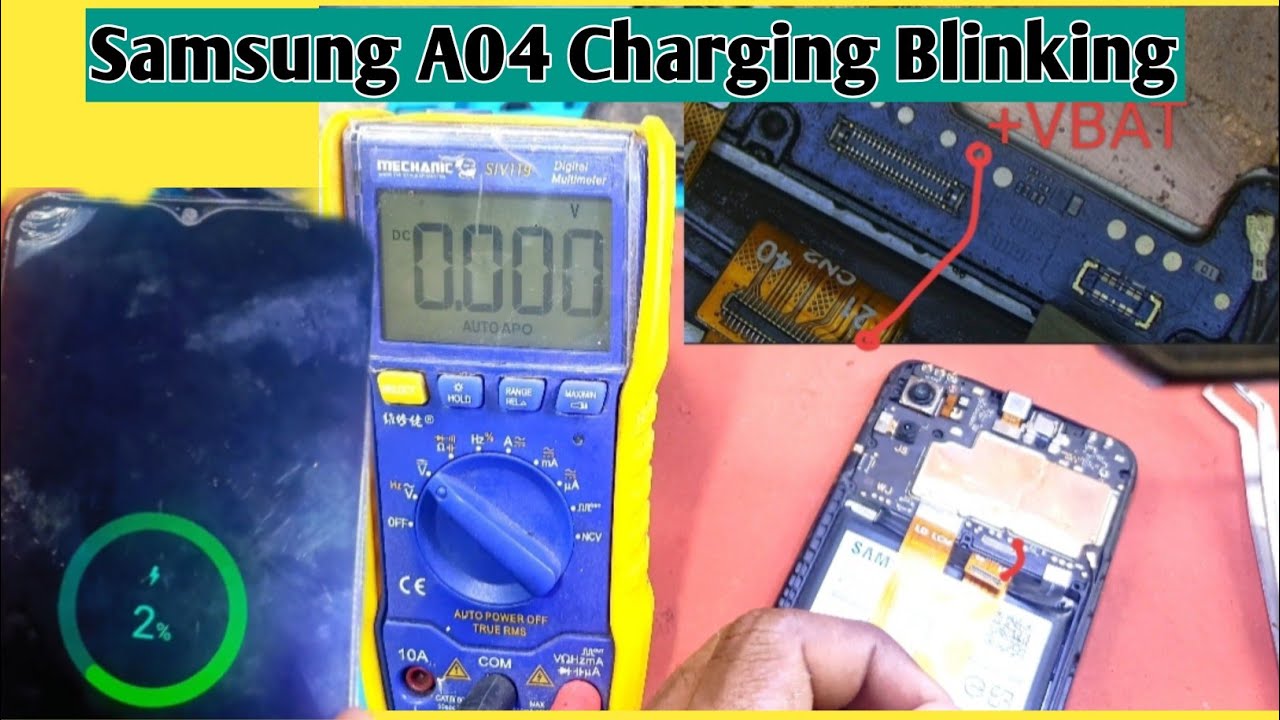 samsung a04 charging jumper solution : samsung a04 charging blinking problem 