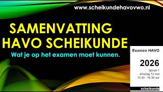 examentraining havo scheikunde 2025