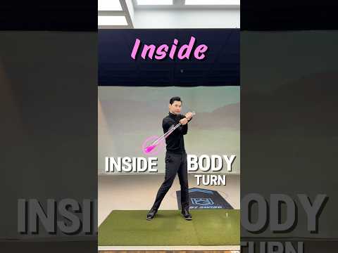인사이드 <strong>동작</strong> 이런 느낌! 몸통 회전과 함께!