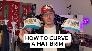 How to curve a hat brim: Vintage snapbacks and fitted hats