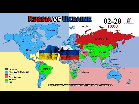 Every Country's Position on Ukraine vs Russia (5 Days After War)