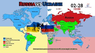 Every Country's Position on Ukraine vs Russia (5 Days After War)