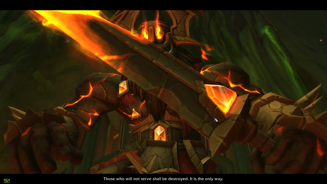 WoW 7.3: New argus cutseen the fallen titan Aggramar !! - YouTube