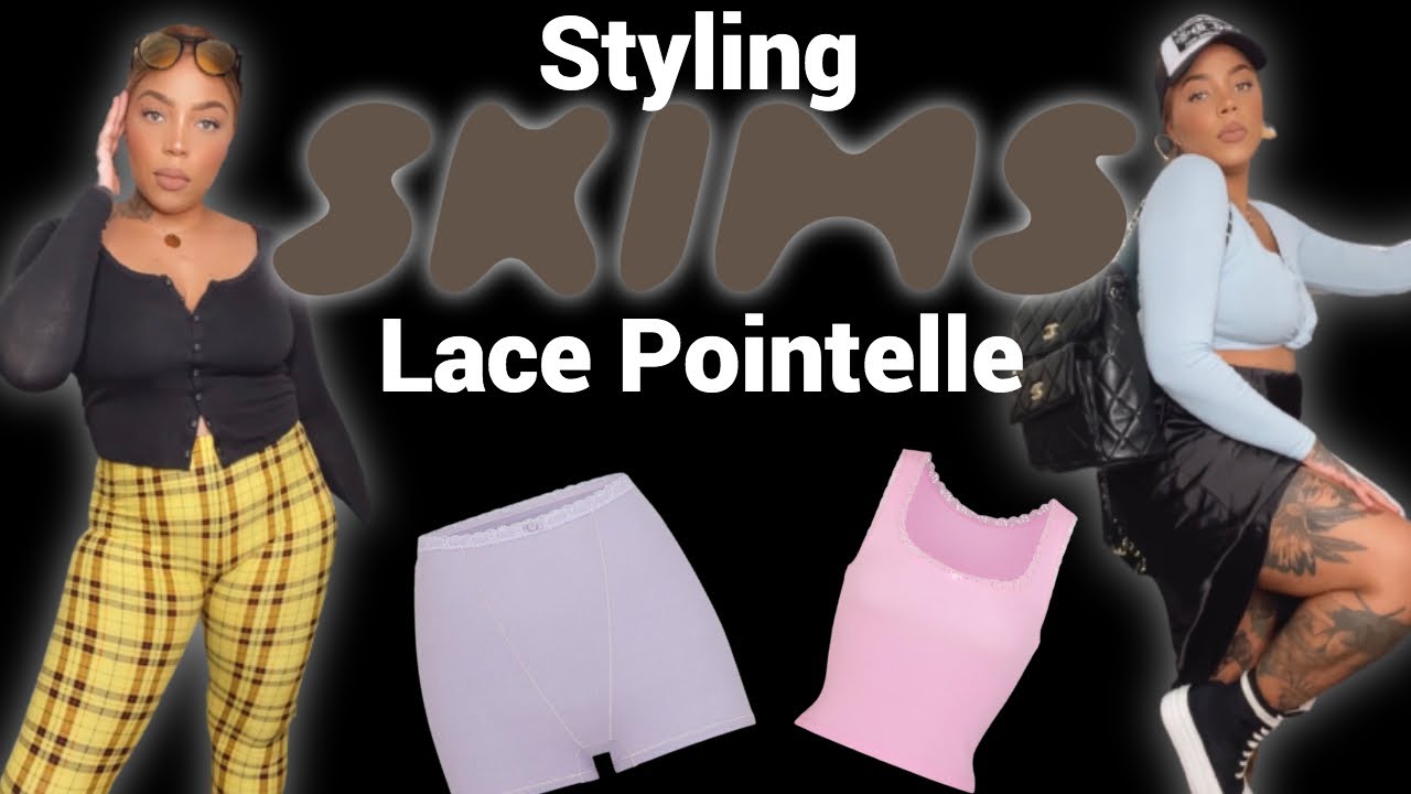 Styling SKIMS LACE POINTELLE  Skims Logo Lace Pointelle Review 