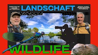 Landschafts -und Wildlife Foto-Abenteuer - Biber Familie am Flussufer der Werra (Thüringen)