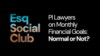 Personal Injury Lawyers on Monthly Financial Goals: Normal or Not? (AI Reaction to Reddit Post)