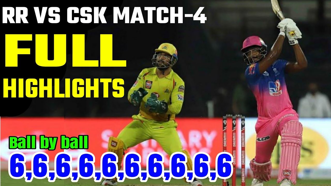 csk vs rr highlights 2020 | chennai vs rajsthan full match highlights