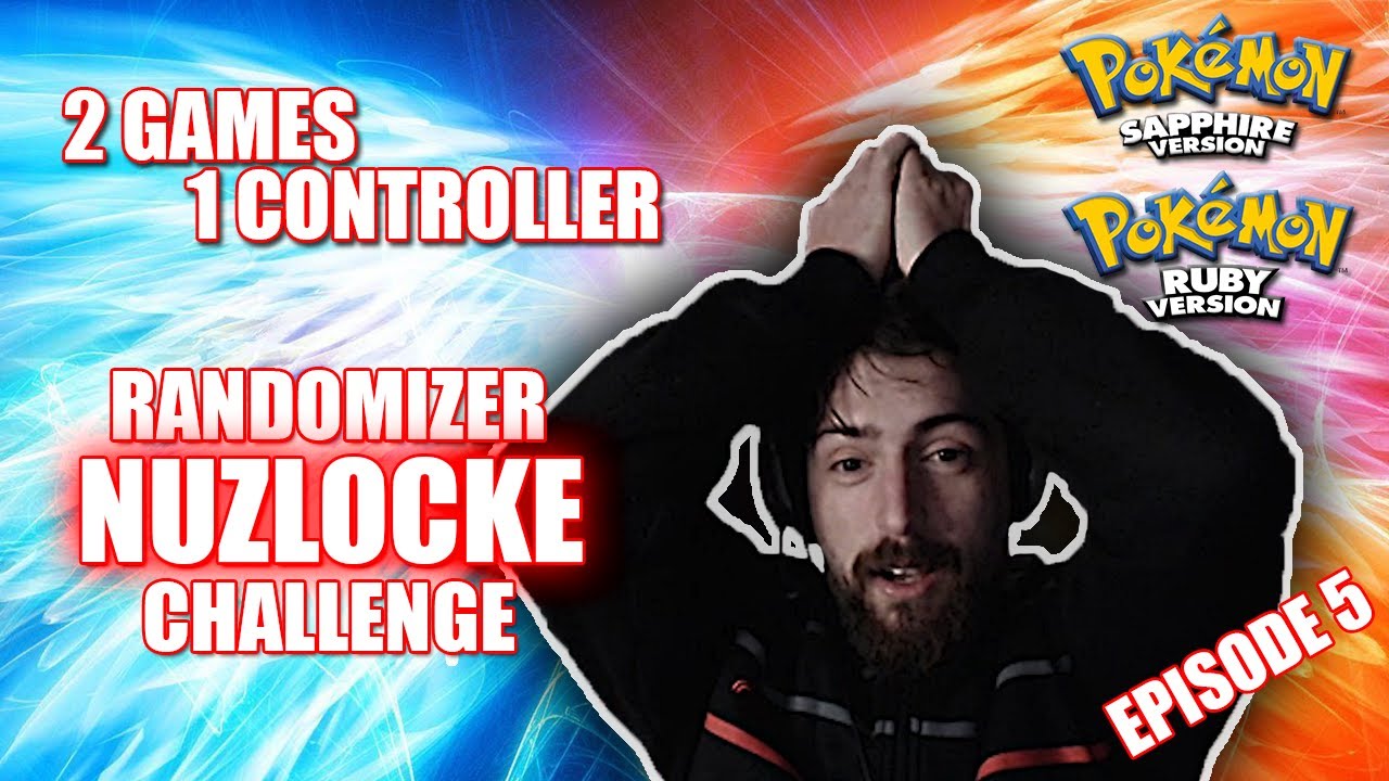 Ep.5 - [HARDEST POKEMON NUZLOCKE RANDOMIZER] 2 Games 1 Controller Challenge - Panic at the Gyms