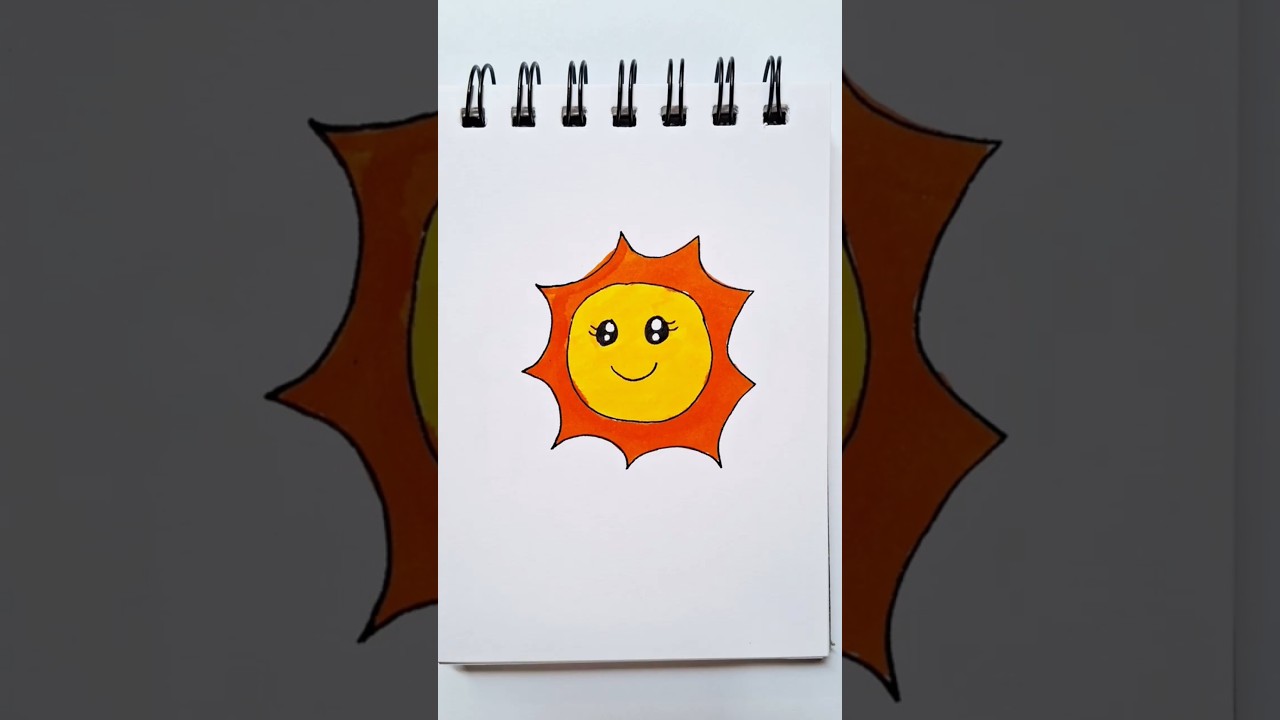 Smiling Sun Drawing 🌞 