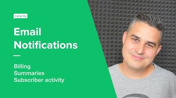 Email Notifications (Subscriber activity, Summaries, Billing) - MailerLite Classic tutorial