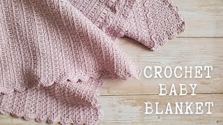 Easy Crochet Baby Blanket | Stepbystep Tutorial