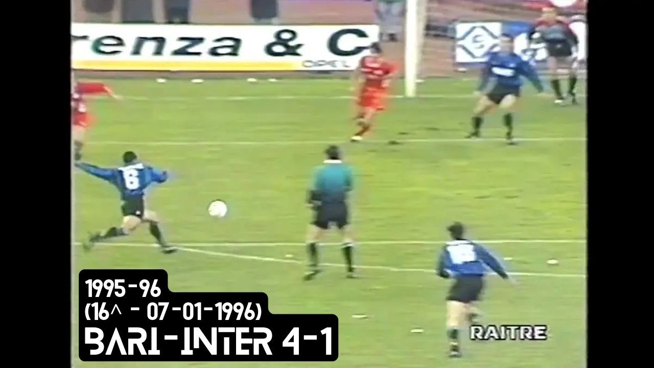 Protti Bari 1995-96 (16^ - 07-01-1996) Bari-INTER 4-1 [R.Carlos,L.Sala,Protti ...