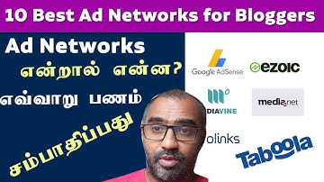10 Best Ad Networks for Bloggers to Earn Maximum Money in 2025 | Tamil