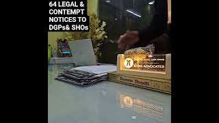 64 LEGAL &amp; CONTEMPT NOTICES TO DGPs &amp; SHOs