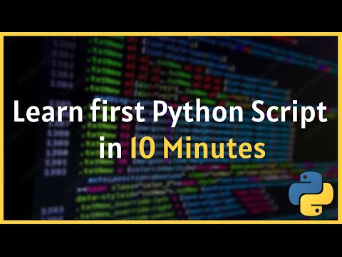 Learn your first line of python in 10 minutes!