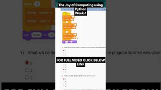 NPTEL The Joy of Computing using Python Week 1 Assignment Answers | noc26-cs84
