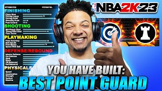 NBA2K23 BEST PG BUILD! OFFENSIVE THREAT! BEST THREE HUNTING PG BUILD NBA2K23