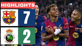 HIGHLIGHTS | Barcelona vs Racing Santander | Spanish La Liga | Football Gameplay screenshot 1