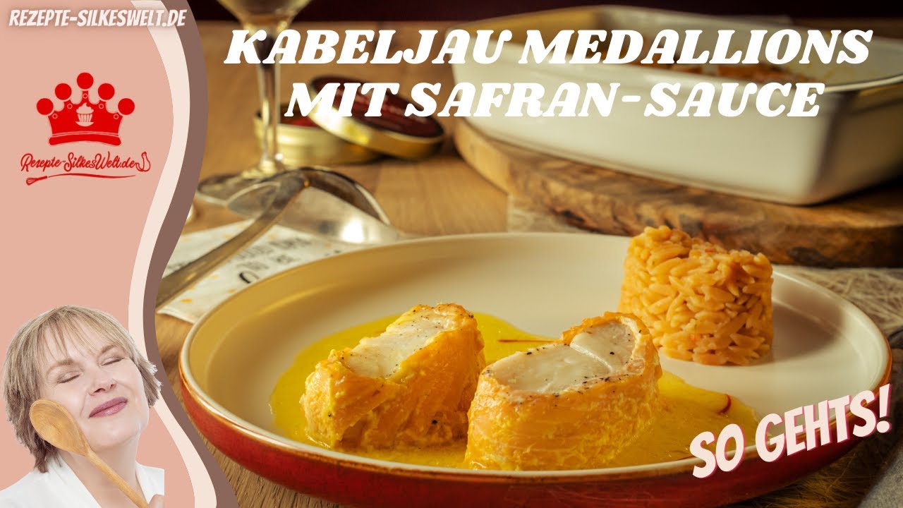 Kabeljau in Safran-Sauce aus dem Backofen. In 15 Minuten fertig! # ...