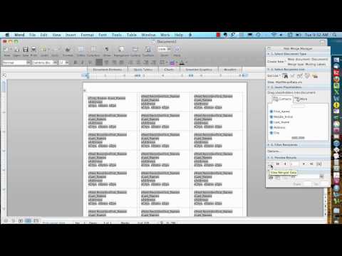 Mail Merge for Mac - Labels