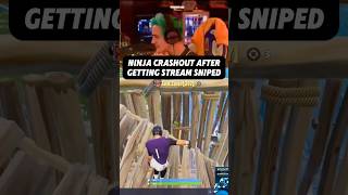 NINJA RAGE QUIT AFTER GETTING STREAM SNIPED #fortnite #gaming #shorts